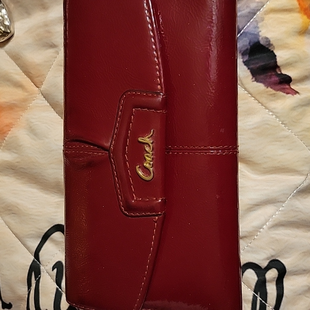 Coach red wallet